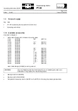 Preview for 4 page of Habasit PT-55 Operating Instructions Manual