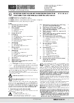 Preview for 1 page of Habasit ROSSI GEARMOTORS A04 Installation And Maintenance Instructions Manual