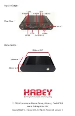 Предварительный просмотр 4 страницы Habey BIS-6564 Quick Setup Manual