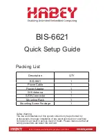 Habey BIS-6621 Quick Setup Manual preview