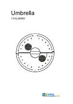 Предварительный просмотр 1 страницы habitat et jardin Umbrella 1318 86882 Manual