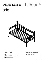 Habitat Abigail Daybed 2004169 Manual preview