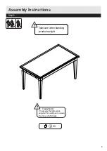 Preview for 5 page of Habitat Anderson Dining Table ANDE-DT-SS19-A Assembly Instructions