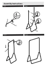 Preview for 4 page of Habitat Arnie Metal Clothes Rail Assembly Instructions