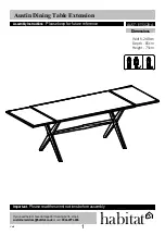 Preview for 1 page of Habitat Austin Dining Table Extension AUST-ET-SS20-A Assembly Instructions Manual