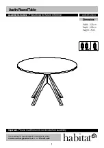 Habitat Austin Round Table AUST-RT-SS18-A Assembly Instructions Manual preview