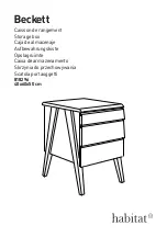 Preview for 1 page of Habitat Beckett 818296 Manual