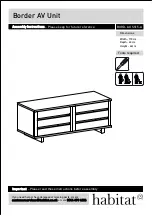 Habitat Border BORD-AV-SS15-A Assembly Instructions Manual preview