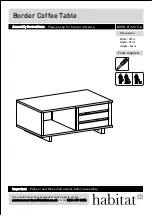 Preview for 1 page of Habitat Border BORD-CT-SS15-A Assembly Instructions Manual