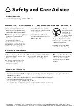 Preview for 2 page of Habitat CASSIDY 4010106 Manual