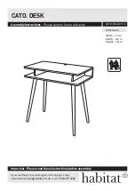 Предварительный просмотр 1 страницы Habitat CATO. DESK Assembly Instructions