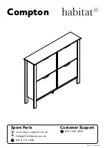 Habitat Compton 930/6712 Assembly Instructions Manual предпросмотр