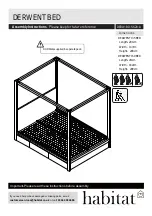 Habitat DERWENT BED DERW-BD-SS20-A Assembly Instructions Manual preview