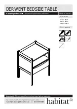 Habitat DERWENT DERW-BT-SS20-A Assembly Instructions Manual preview