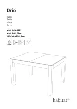 Preview for 1 page of Habitat Drio 820246 Manual