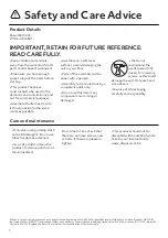 Preview for 2 page of Habitat EDEN 484/5041 Manual