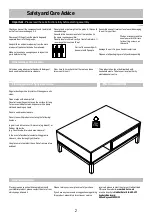 Preview for 2 page of Habitat ELDER-CT-SS15-A Assembly Instructions Manual