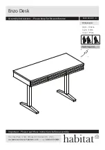 Habitat Enzo Desk ENZO-DK-AW17-A Assembly Instructions Manual preview