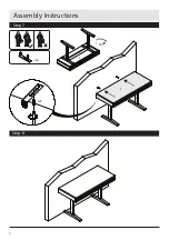 Preview for 8 page of Habitat Enzo Desk ENZO-DK-AW17-A Assembly Instructions Manual