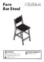 Preview for 1 page of Habitat Faro Bar Stool Manual