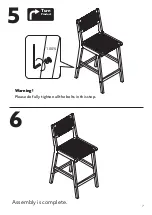 Preview for 8 page of Habitat Faro Bar Stool Manual