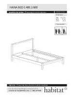 Habitat HANA BED 1400 Assembly Instructions Manual preview