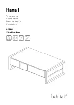 Preview for 1 page of Habitat Hana II 805801 Manual