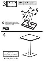 Preview for 6 page of Habitat Ipanema Bar 846/9760 Manual