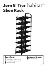 Preview for 1 page of Habitat Jorn 8 Tier Shoe Rack Manual