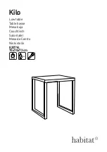 Preview for 1 page of Habitat Kilo 820794 Manual