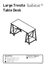 Habitat Large Trestle Table Desk 616/9639 Assembly Instructions Manual предпросмотр