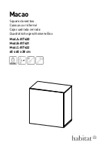 Предварительный просмотр 1 страницы Habitat Macao 817620 Manual