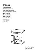 Предварительный просмотр 1 страницы Habitat Macao 817623 Manual