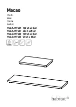 Предварительный просмотр 1 страницы Habitat Macao 817629 Manual