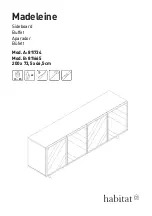 Preview for 1 page of Habitat Madeleine 811734 Manual