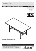 Habitat Manford Table Assembly Instructions preview