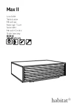 Preview for 1 page of Habitat Max II 805832 Manual