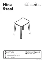 Предварительный просмотр 1 страницы Habitat Nina Stool Manual