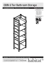 Habitat ODIN 6 Tier Bathroom Storage Assembly Instructions Manual preview