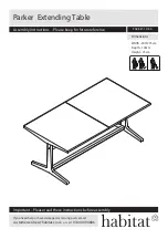 Habitat Parker Extending Table Assembly Instructions Manual preview