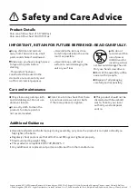 Preview for 2 page of Habitat PEIO 2151744 Manual