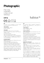 Habitat Photographic 807726 Manual preview