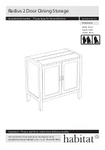 Habitat Radius RADI-2DDS-SS18-A Assembly Instructions Manual preview