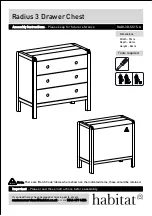 Habitat Radius RADI-3D-SS15-A Assembly Instructions предпросмотр