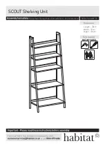 Preview for 1 page of Habitat SCOUT Shelving Unit Assembly Instructions Manual