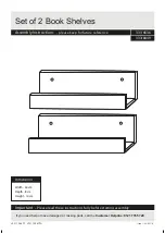 Предварительный просмотр 1 страницы Habitat Set of 2 Book Shelves 331/6636 Assembly Instructions