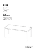 Preview for 1 page of Habitat Sofia 817707 Manual