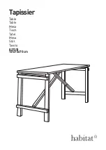 Предварительный просмотр 1 страницы Habitat Tapissier 827315 Manual