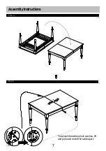 Preview for 7 page of Habitat Turned Leg Dining Table AUST- ET-SS20-A Assembly Instructions Manual