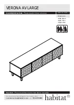 Preview for 1 page of Habitat VERONA AV LARGE VERO-AVL-SS20-A Assembly Instructions